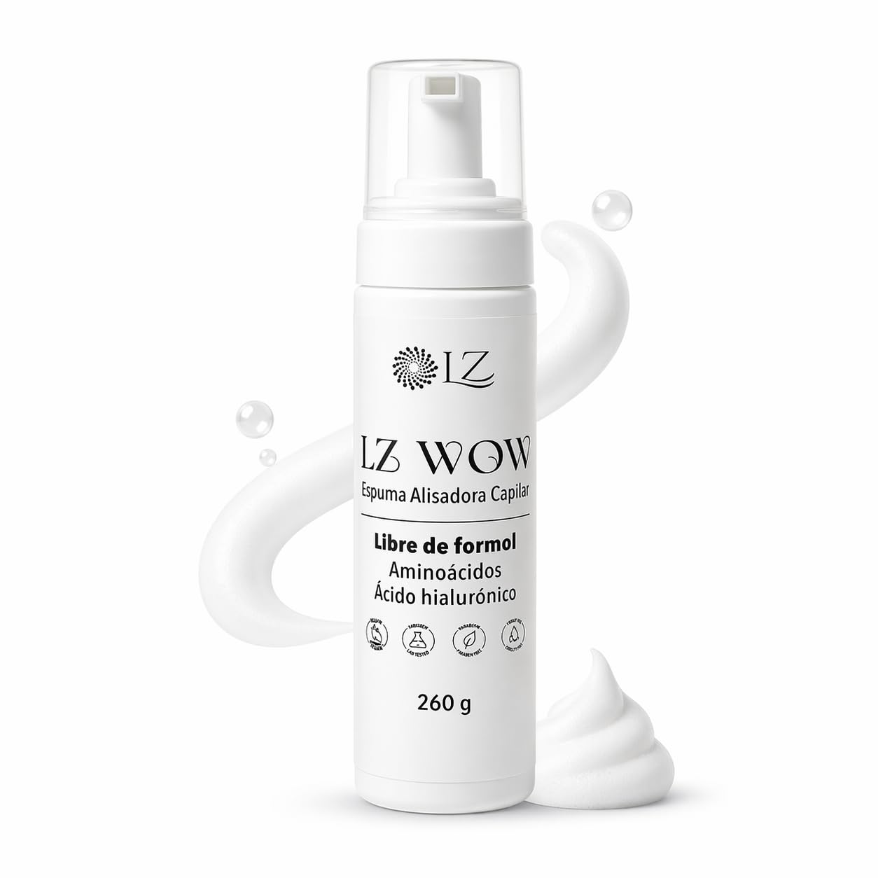 Amazon.com: LZ WOW Hair Straightening Foam – Formaldehyde‑Free